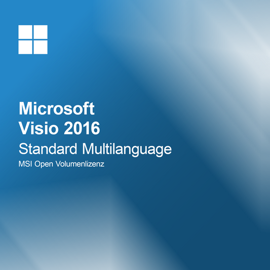 Microsoft Visio 2016 Standard Monikielinen MSI Avoin Volyymilisenssi