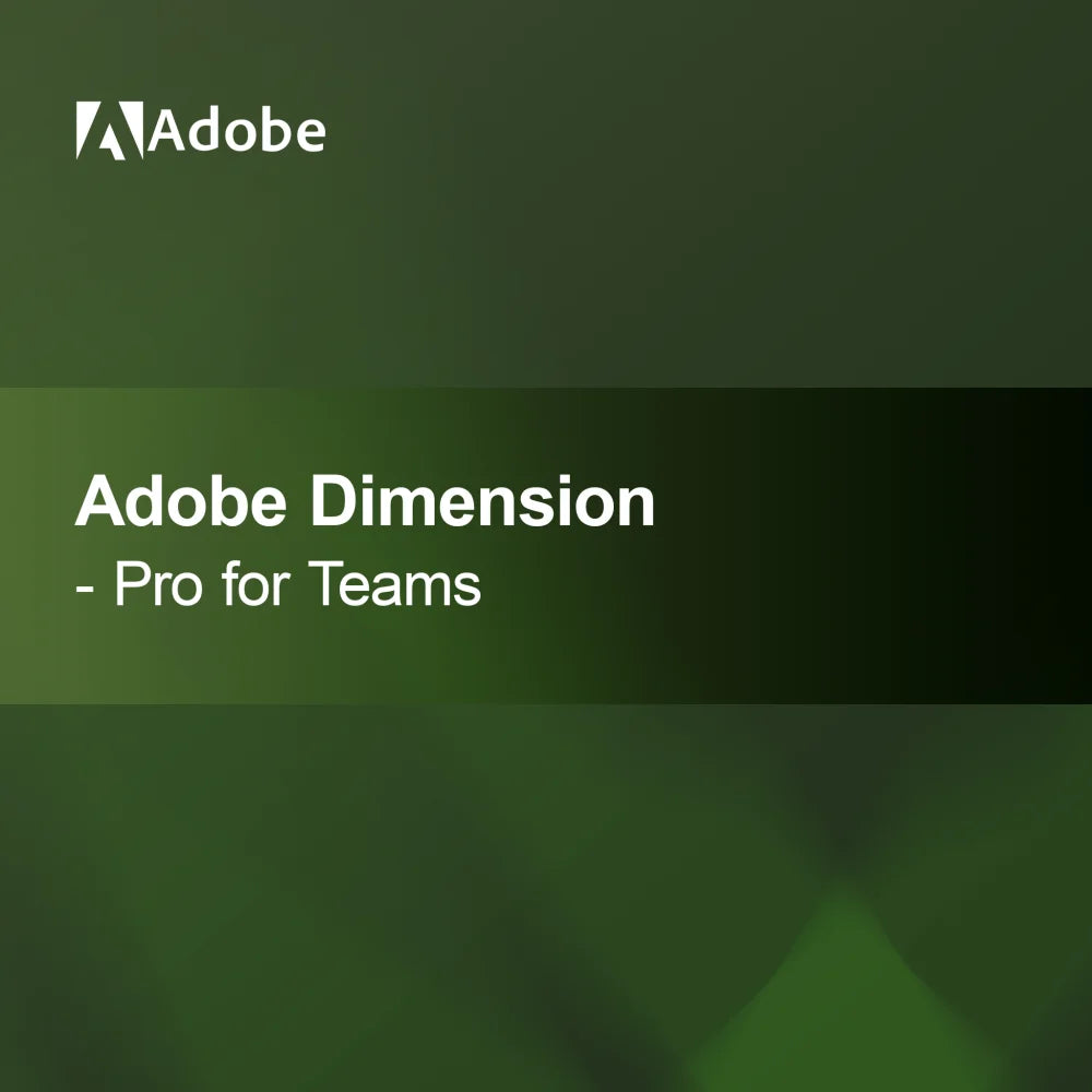 Adobe Dimension - Pro tiimeille