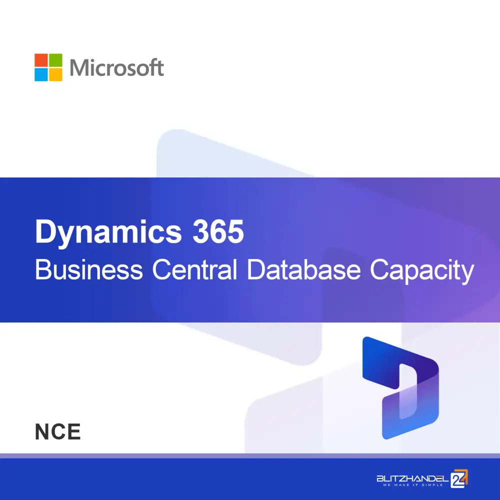 Dynamics 365 Business Central -tietokannan kapasiteetti (NCE)