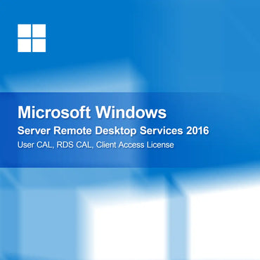 Microsoft Windows Server Remote Desktop Services 2016 käyttäjän CAL, RDS CAL, asiakaslisenssi